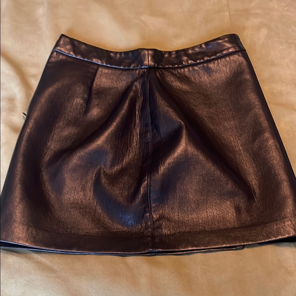 Wilfred faux leather mini skirt